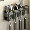 Space Aluminum Double-Folding Wall Mounted Towel Rack