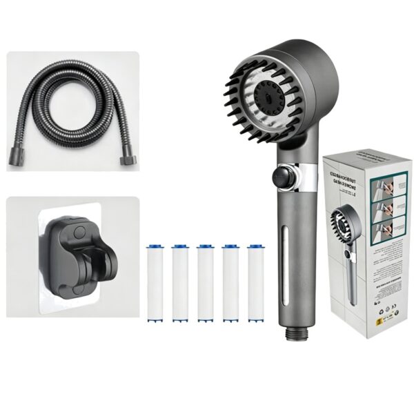 High-pressure Filter Handheld Shower Head 4in1 Massage Shower Sprayer