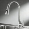 Stainless Steel Dual Mode Pull Out Kitchen Faucet