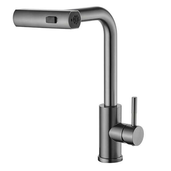 304 Stainless Steel Pull Out Waterfall Kitchen Faucet