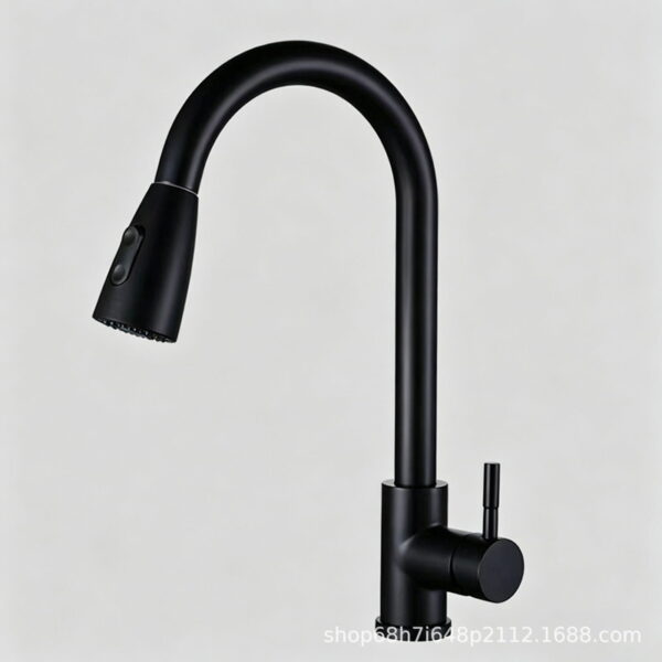 Stainless Steel Dual Mode Pull Out Kitchen Faucet